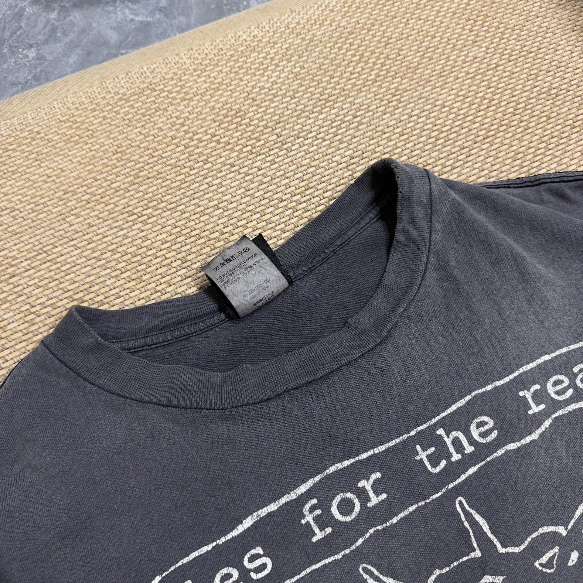 Saint Michael Faded Gray Reaper Tee — detail