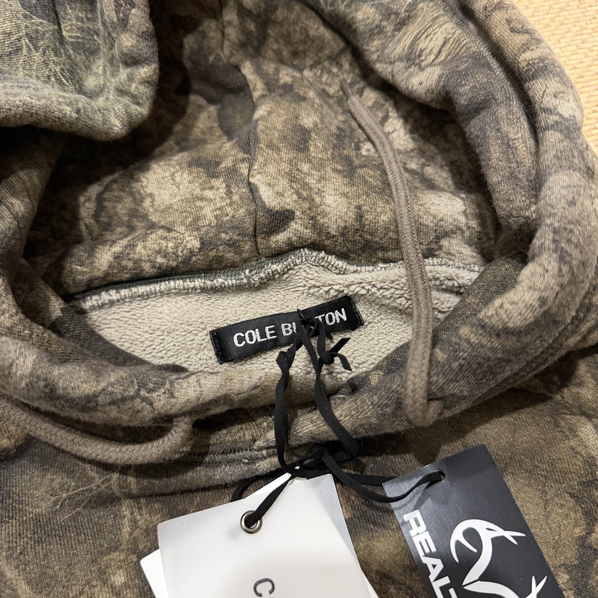 Cole Buxton Realtree Camo Hoodie — detail