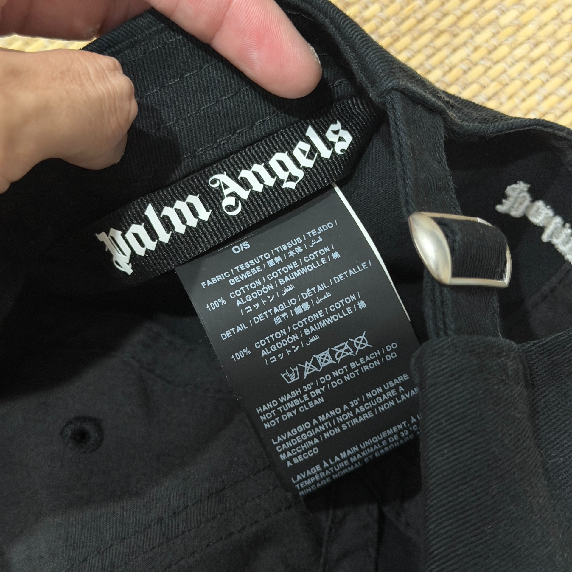 Palm Angels Flame Baseball Cap — detail