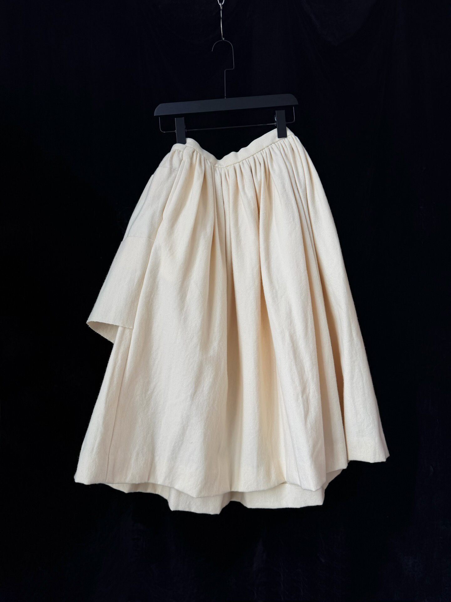 Comme des Garcons Deconstructed Wool Skirt — back