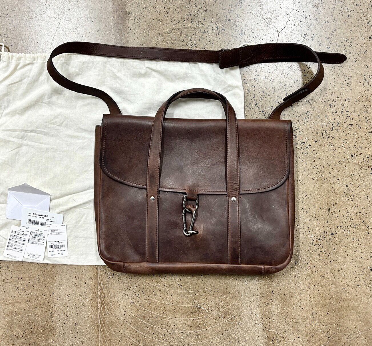 Maison Margiela Dark Brown Shoulder Bag — front