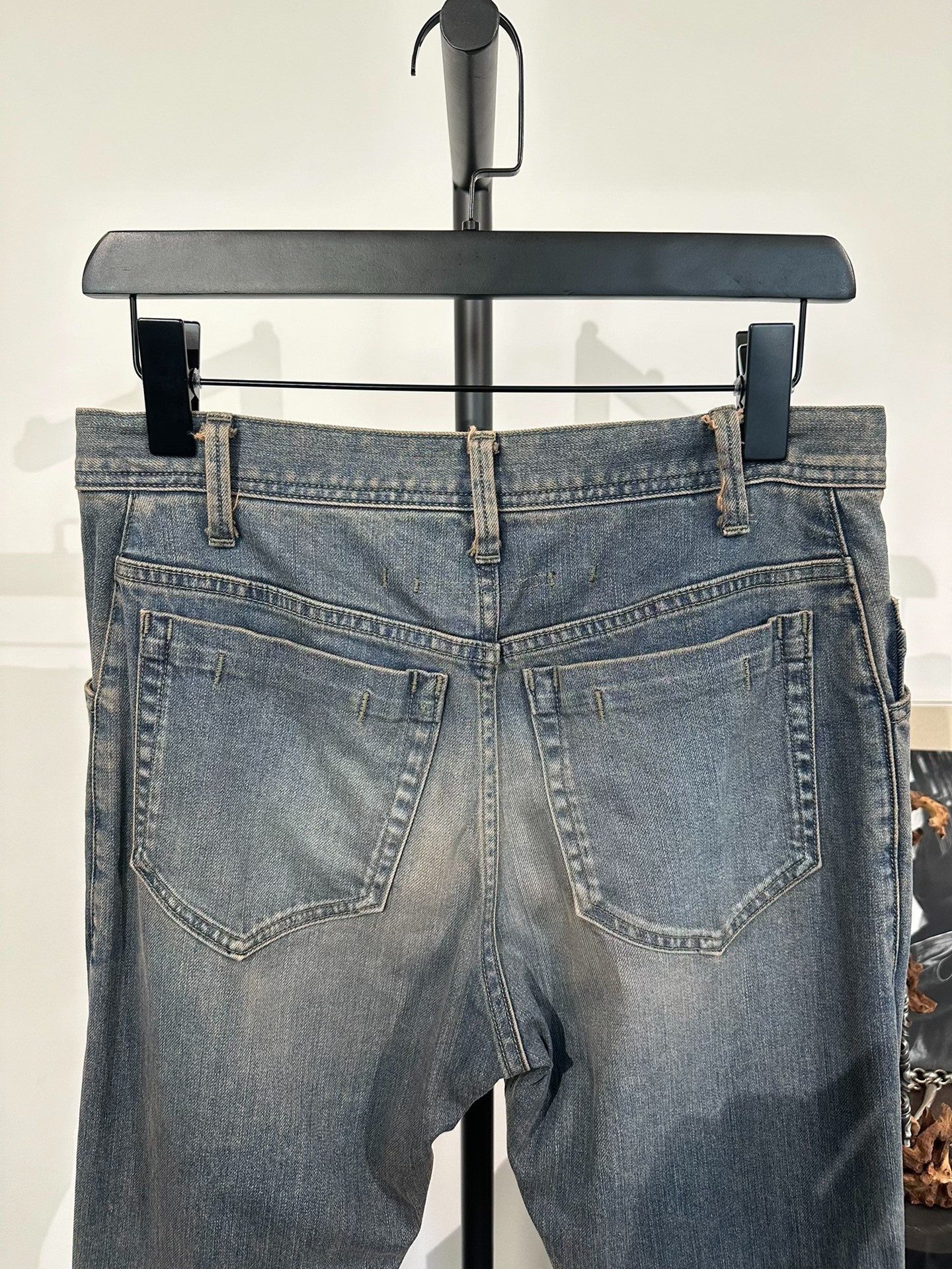 Julius7 Distressed Denim Jeans — back