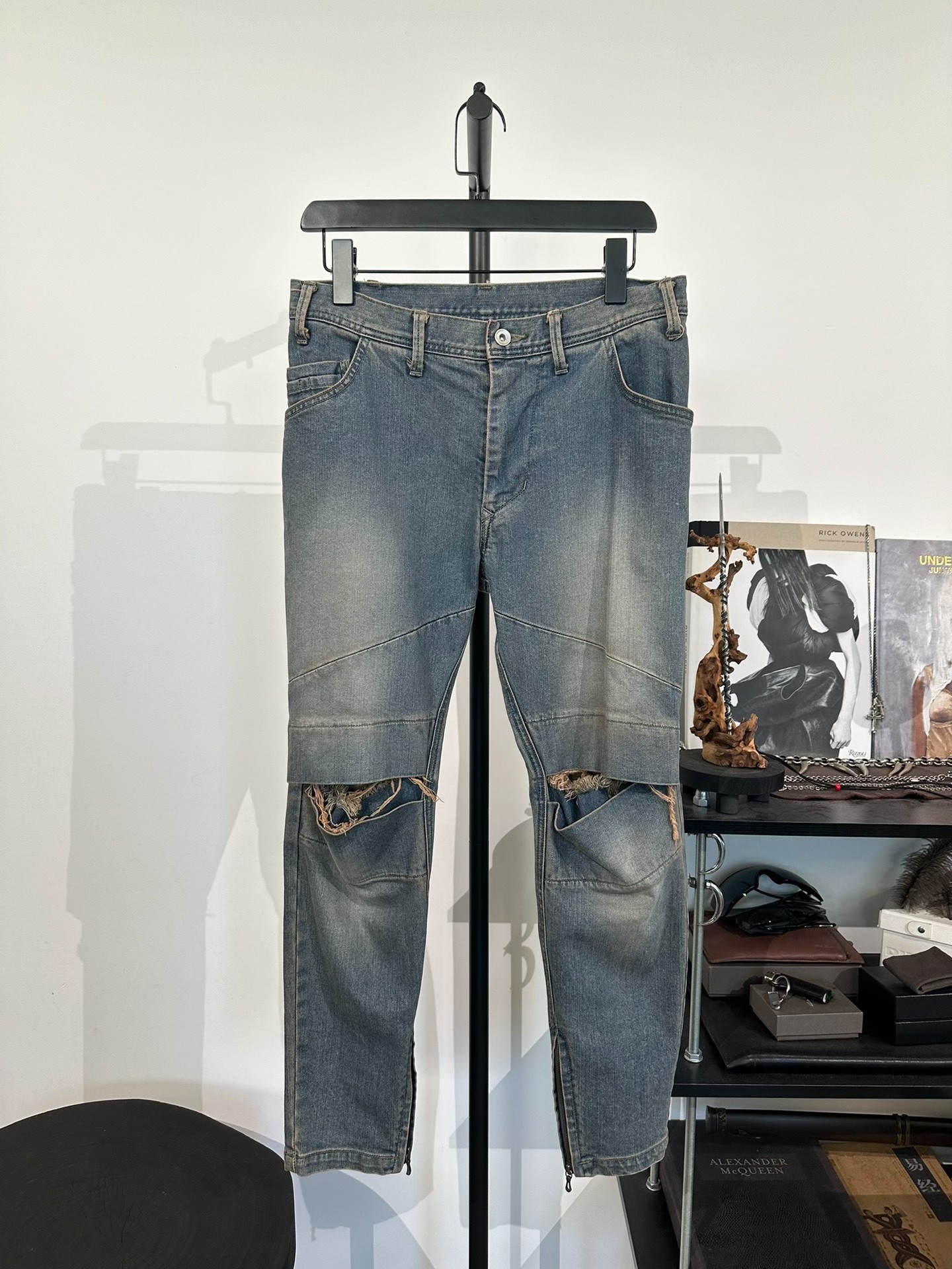 Julius7 Distressed Denim Jeans