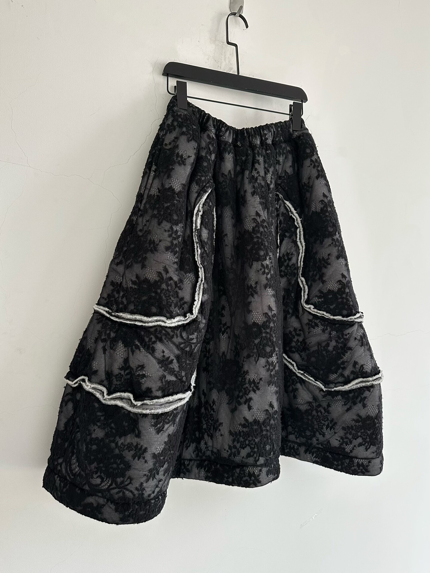 Comme des Garcons Lace Padded Skirt — back