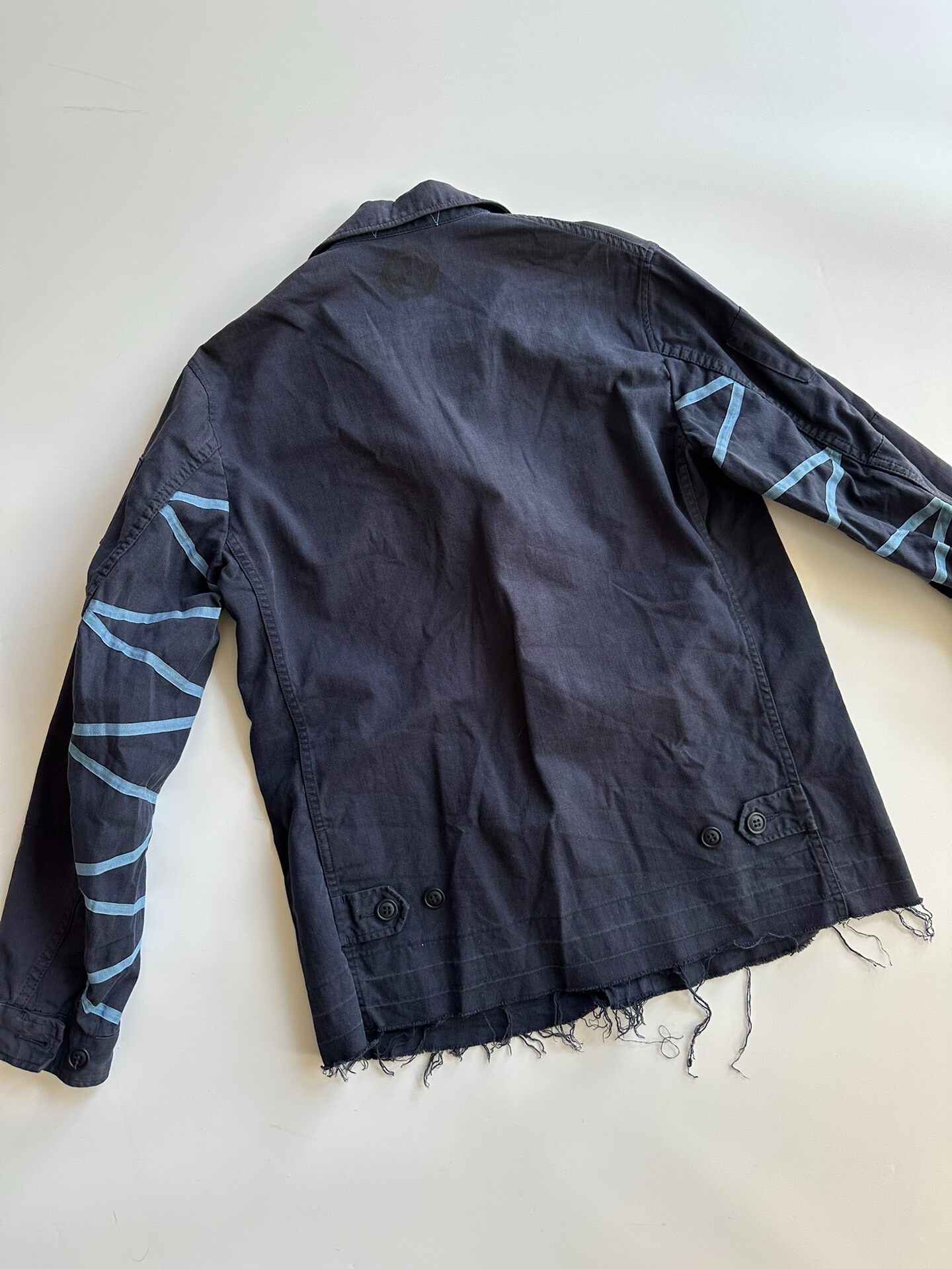 UNDERCOVER Distressed Military Jacket — detail