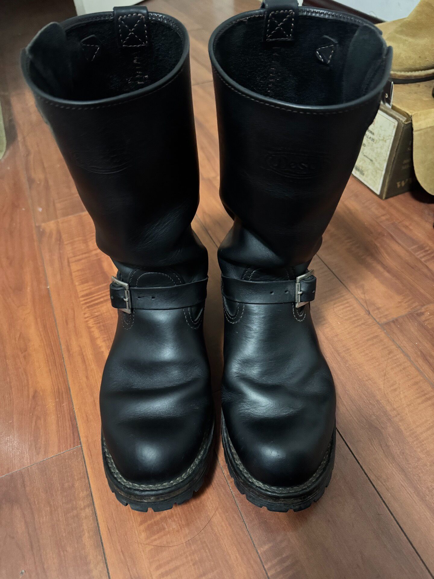 Wesco Boss Engineer Boots 9E — front