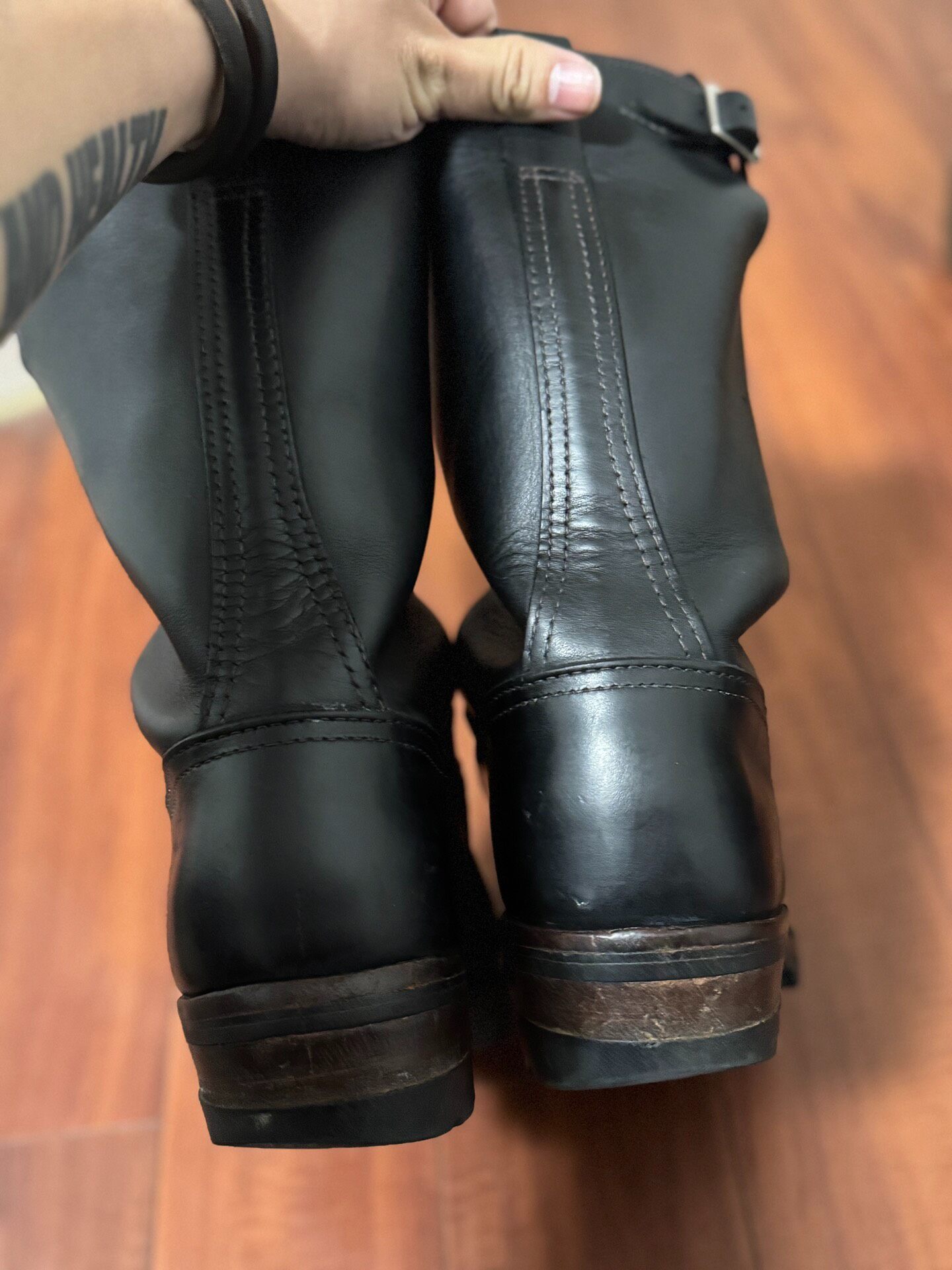 Wesco Boss Engineer Boots 9E — detail
